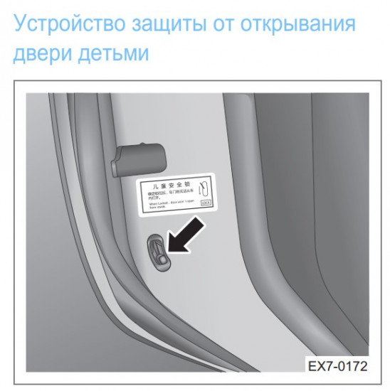 Устройство защиты от открывания двери детьми.jpg (48.96 КБ) 9889 просмотров Устройство защиты от открывания двери детьми Geely Emgrand X7 NL-4