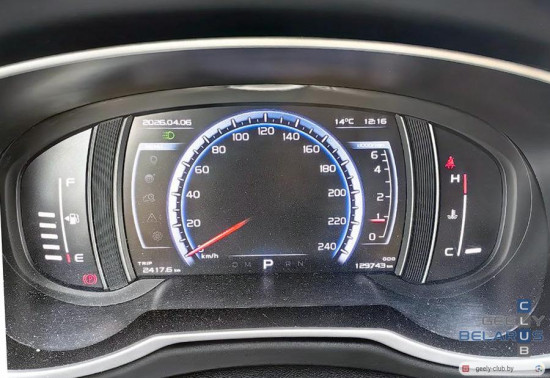 Модификация вывода информации на приборую панель NL-3 Джили Атлас